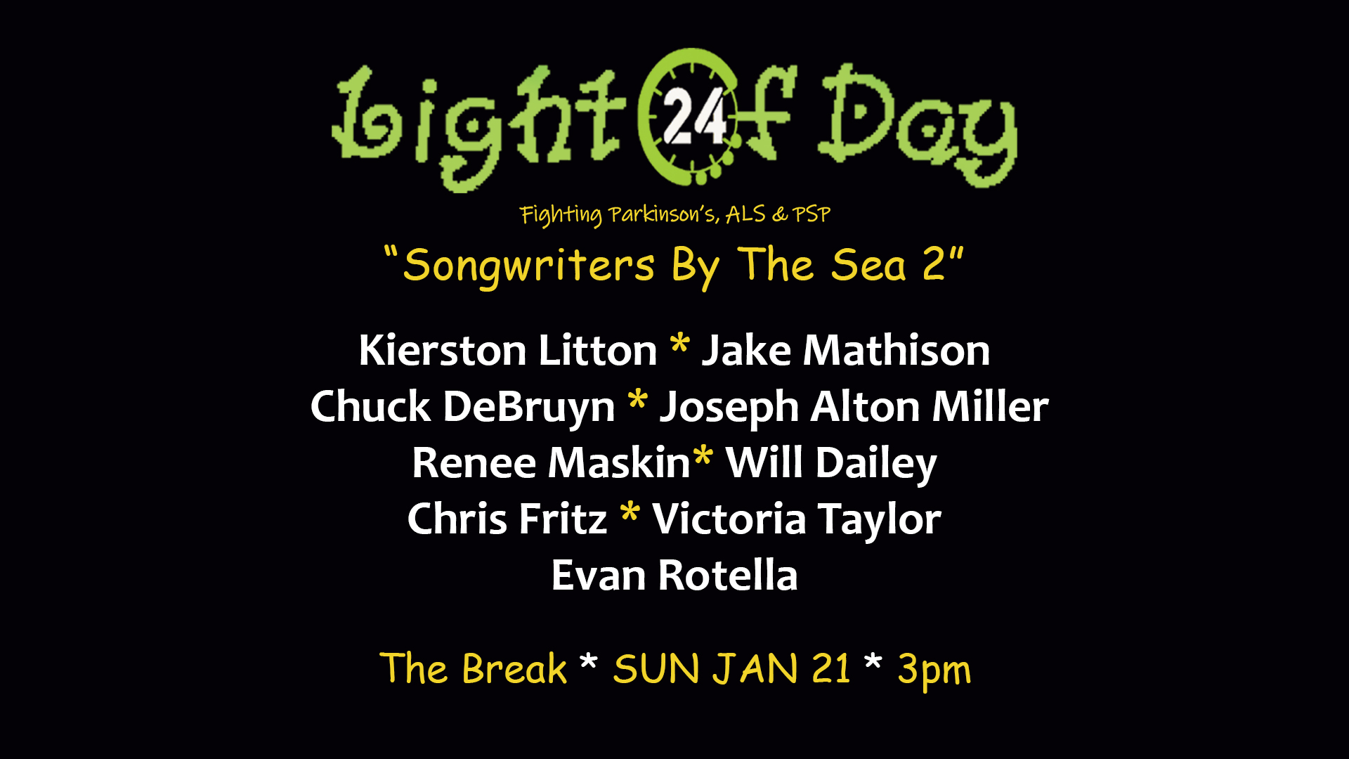 Light Of Day Foundation   11 LOD Songwriters Sea2 1080tx1920blkFBevent V1new 